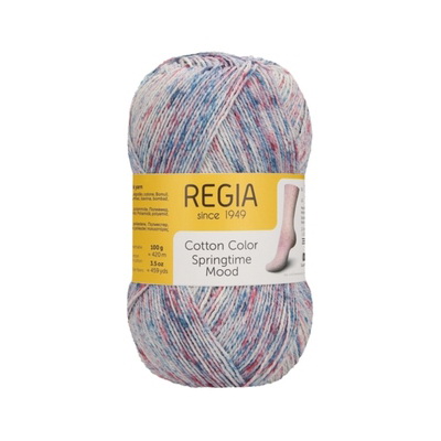 Schachenmayr Regia Cotton Color Springtime Mood (04084) 72% хлопок, 18% па, 10% полиэстер 100г/420м
