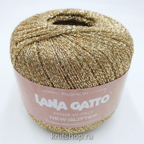 Lana Gatto New Glitter (9119) 51% полиэстер, 49% нейлон 25 г/300 м