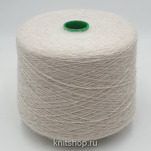 Cariaggi Tors (1 сливочный) смотка из 100% кашемира, кидмохера и люрекса ~700м/100гр