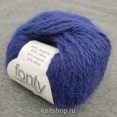 Fonty Coeur Dangora (206 темно-синий) 80% ангора, 20% меринос 25 г/108 м 