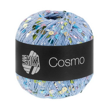 Lana Grossa Cosmo (020) 100% хлопок, пайетки 100г/260м