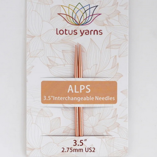 Спицы 8,5 см 3,5 мм ALPS укороченные разъемные алюминиевые Lotus Yarns