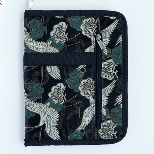 Чехол для разъемных спиц на замке, ткань, цвет Crane Bird, Lotus Yarns