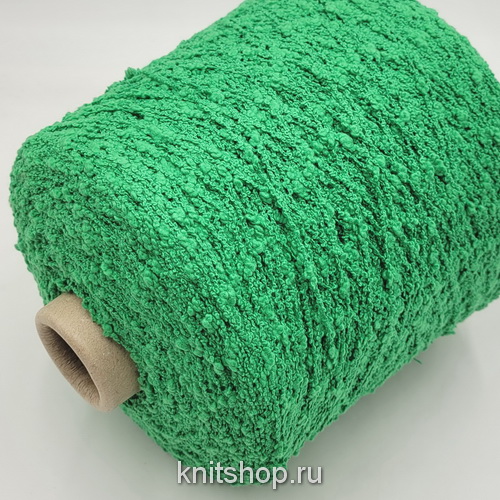 Lineapiu Loop (C1910 Erba зеленый) 82% хлопок букле, 18% па 200м/100гр