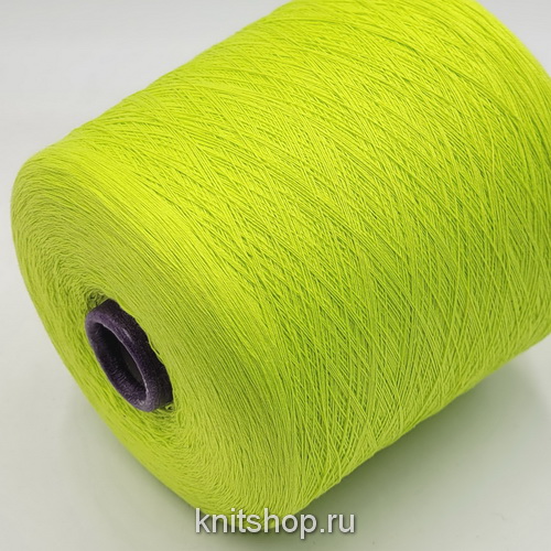 Tessili Bresciane Assuan (1199 Acid Lime салатовый неон) 100% хлопок мако 3/54 1800м/100гр