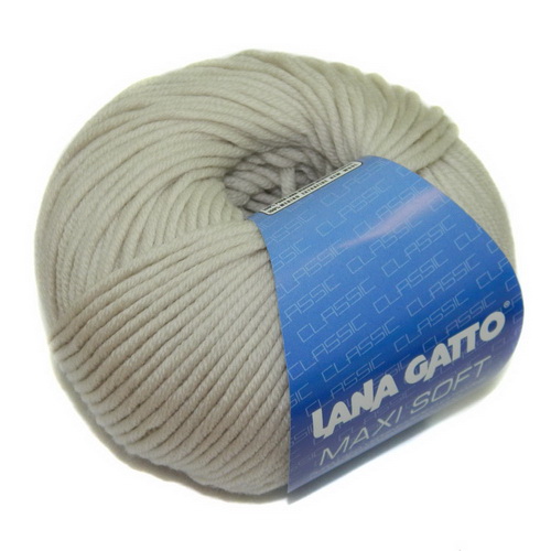 Lana Gatto Maxi Soft (13701 пудра) 100% меринос экстрафайн 50 г/90 м