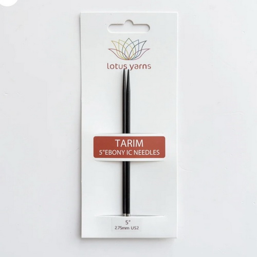 Спицы 13 см 4 мм TARIM 5" Ebony разъемные  эбеновые Lotus Yarns