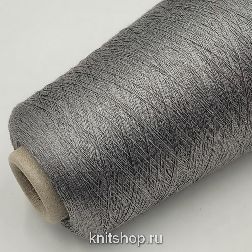 Seta (N2738 Grigio стальной серый) 100% шёлк 2х2/120 3000м/100гр