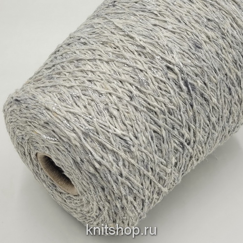 Millefili CityLights (40237 серебро) 48%меринос 16%вискоза 31%па 5%люрекс 300м/100гр шишибрики
