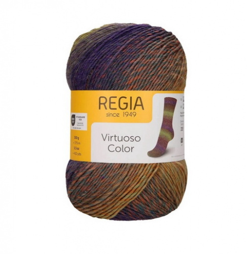 Regia Virtuoso Color (03082) 75% шерсть мериноса, 25% полиамид 150гр/375м