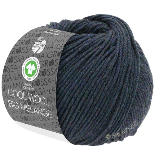 Lana Grossa Cool Wool Big Melange (204) 100% меринос экстрафайн 50 г/120 м