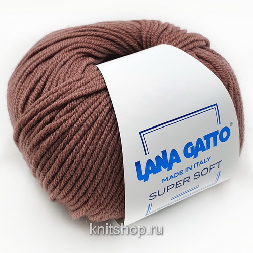 Lana Gatto Super Soft (14624 розовое какао) 100%меринос 50 г/125 м