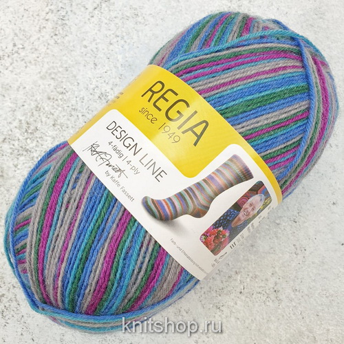 Schachenmayr Regia Design Line by Kaffe Fassett (03866) 75% меринос, 25% полиамид 100 г/420 м