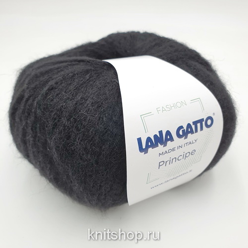 Lana Gatto Principe (08773 черный) 46% альпака, 32% меринос, 22% нейлон 50 г/110 м