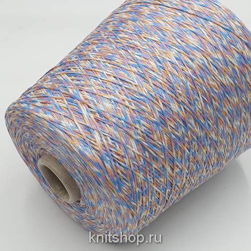 Indian Silk (Stampa Millef голубая сирень) 100% шёлк шаппе 700м/100гр