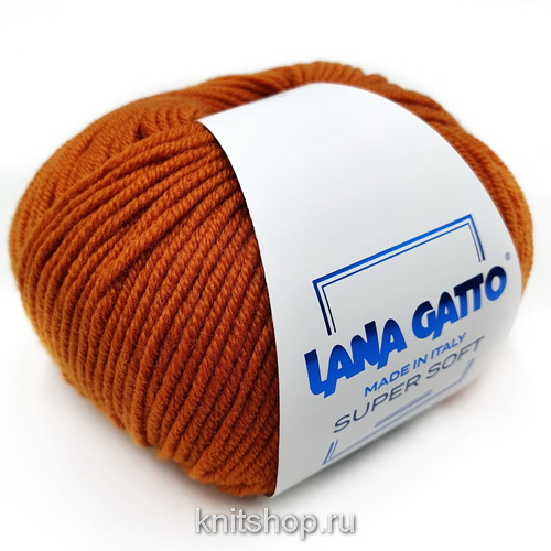 Lana Gatto Super Soft (14524 оранж) 100%меринос 50 г/125 м