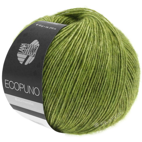 Lana Grossa Ecopuno (002) 72% хлопок,17% меринос,11% альпака бэби 50 г/215 м