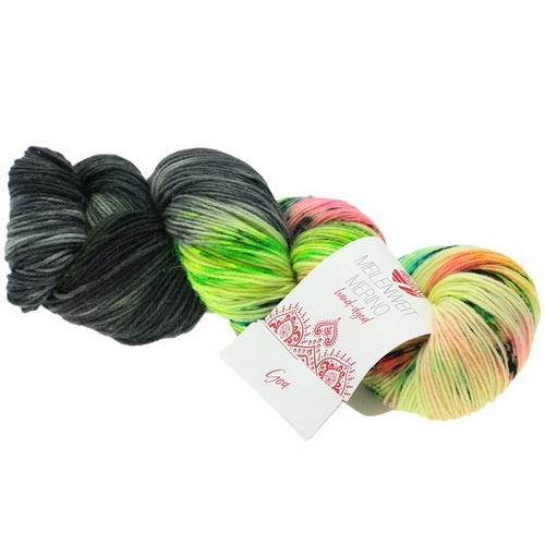 Lana Grossa Meilenweit 100 Merino Hand Dyed (305) 80% меринос, 20% полиамид 100 г/420 м