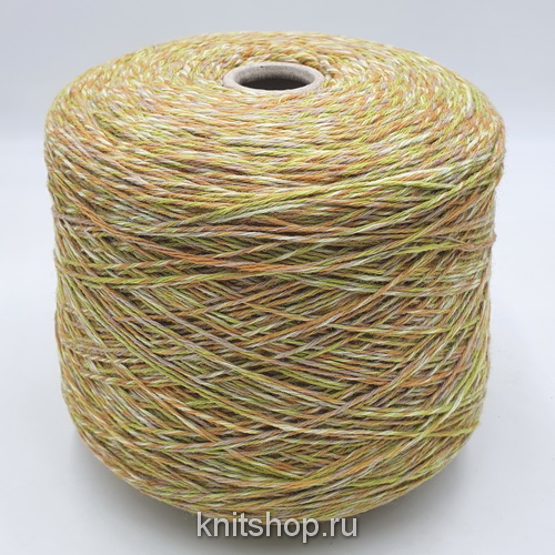 Filpucci Fisherman Print (108 бежевый лайм мулине) 100% меринос кардный 220м/100гр