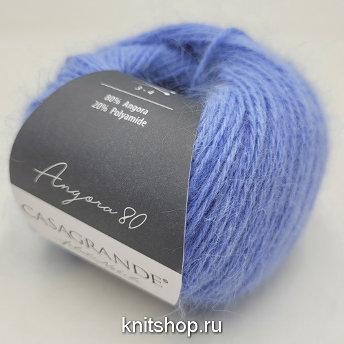 Casagrande Angora 80 (09.035 голубой) 80% ангора, 20% па 25г/112м