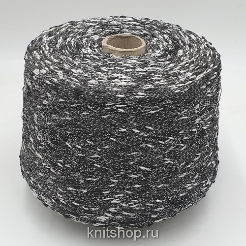 Cofil Noia Base (6056 черно-белый, шишибрики) 35%хлопок 31%акрил 25%па 9%вискоза 510м/100гр