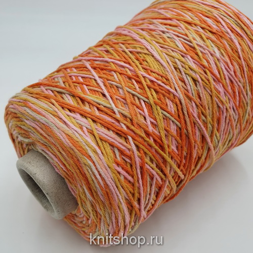 Luxury (2 папайя) 5% кашемир, 10% шёлк, 45% вискоза, 40% па 250м/100гр