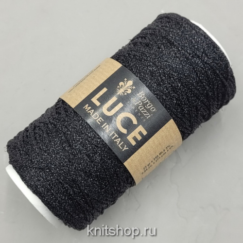 Borgo de'Pazzi Luce (9 черный) 45% люрекс, 55% пл 25гр/250м