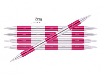 Спицы чулочные 14см 3,25мм SmartStix Knit Pro 5шт, алюминий, серебристый