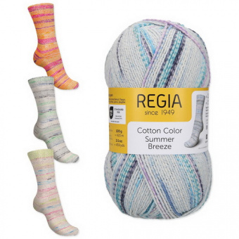 Regia Cotton Color Summer Breeze (02476) 72% хлопок, 18% па, 10% полиэстер 100г/420м