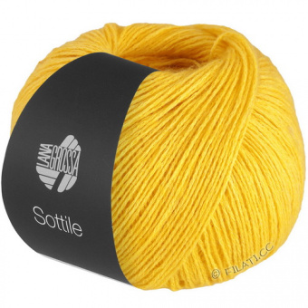 Lana Grossa Sottile (001) 85% хлопок, 15% меринос 50г/250м