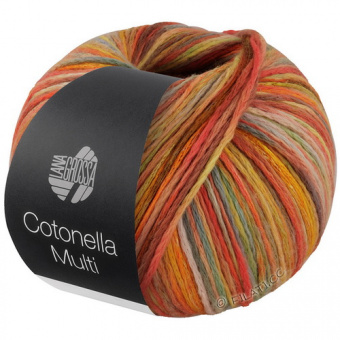 Lana Grossa Cotonella Multi (103) 75% хлопок пима, 25% па 100г/270м шнурок секционного окрашивания
