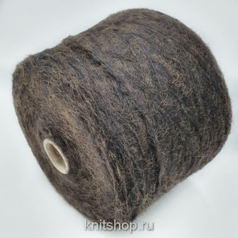Lineapiu Soffio (72770 кофейный) 38% мохер, 19% меринос, 28% па, 15% полиэстер 300 м/100 гр