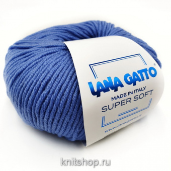 Lana Gatto Super Soft (14341 василёк) 100%меринос 50 г/125 м