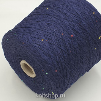 Stock Missoni Lino Lurex Paillettes (21 темно-синий) 100% лён, люрекс, пайетки 3мм 230м/100гр
