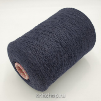 Visone (Blu classico темно-синий) 80% меринос, 20% норка 1/15 1500 м/100 гр