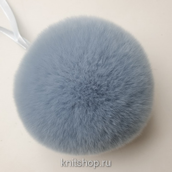 Помпон кролик 9-10 см сапфир