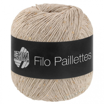 Lana Grossa Filo Paillettes (18) 55% хлопок, 39% полиэстер, 6% па, пайетки 50гр/155м