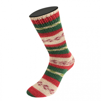 Lana Grossa Meilenweit 100 Christmas (6781) 75% меринос, 25% полиамид 100г/420м