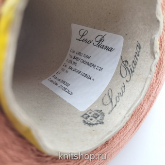 Loro Piana Baby Cashmere (Salmone LG302A нежный лосось) 100% бэби кашемир 2/26 1300м/100г
