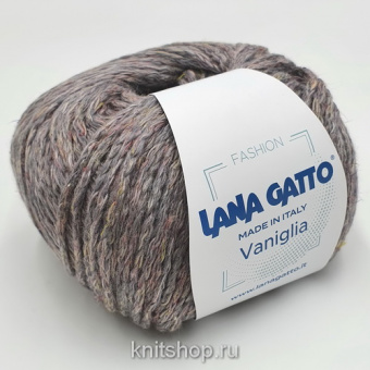 Lana Gatto Vaniglia (09421 серая лаванда) 67% хлопок, 23% лён, 10% па 50г/125м