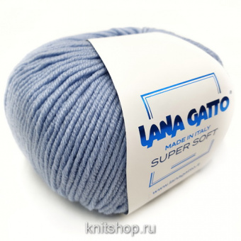 Lana Gatto Super Soft (14342 голубой) 100%меринос 50 г/125 м