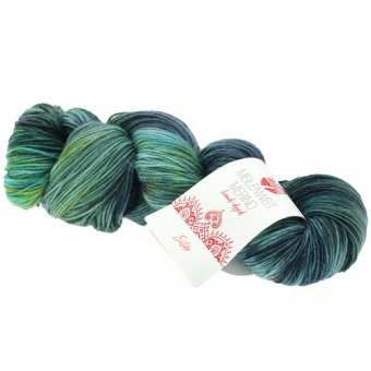 Lana Grossa Meilenweit 100 Merino Hand Dyed (403) 80% меринос, 20% полиамид 100 г/420 м
