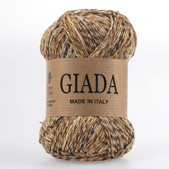 Borgo de'Pazzi Giada (518 золото) 32% вискоза, 53% акрил, 8% люрекс, 7% нейлон 50гр/150м