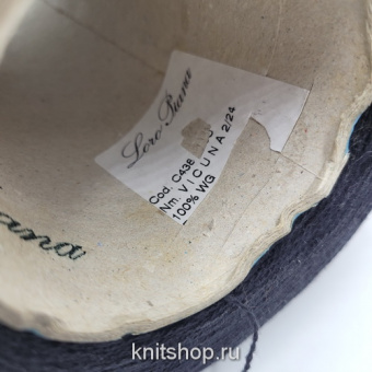 Loro Piana VICUNA (C438 черный) 100% викунья 2/24 1200м/100гр