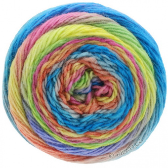 Lana Grossa Meilenweit 100 Color Mix Multi (8006) 75% шерсть мериноса, 25% па 100г/400м