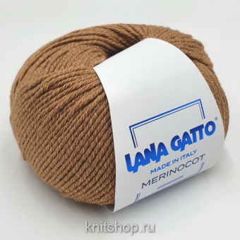 Lana Gatto Merinocot (14202 кэмл) 53% меринос экстрафайн, 47% хлопок 50г/125м