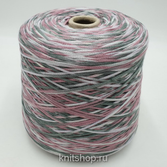 Tracy Multicolor (1 пыльная сирень мультиколор) 20% лён, 80% хлопок 250м/100гр шнурок