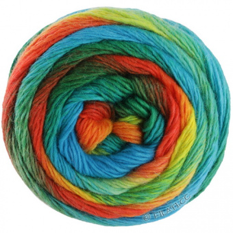Lana Grossa Meilenweit 100 Color Mix Multi (8014) 75% шерсть мериноса, 25% па 100г/400м