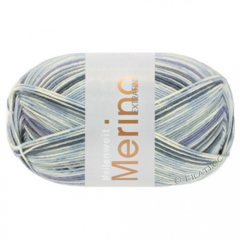 Lana Grossa Meilenweit 100 Merino Extrafine Denim Mix (2604) 75% меринос, 25% полиамид 100г/420м