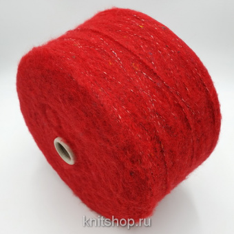 Pinori Filati MargheritaGarzato (8581 красный) 30% мохер, 10% меринос, 58% акрил, 2% па 320 м/100 гр
